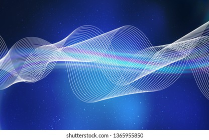 Light BLUE vector abstract bright template. Glitter abstract illustration with gradient design. Background for designs.