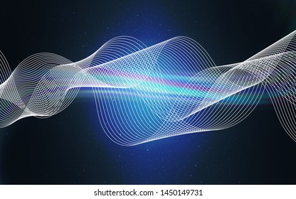 Light BLUE vector abstract bright template. Abstract colorful illustration with gradient. New style design for your brand book.