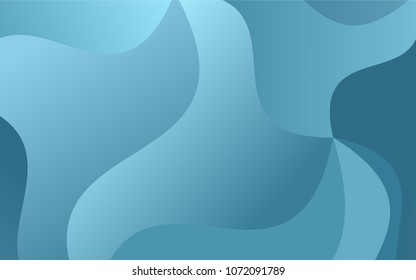 Light BLUE vector abstract cambered background. Geometric illustration in Origami style with gradient.  Brand-new design for your business.
