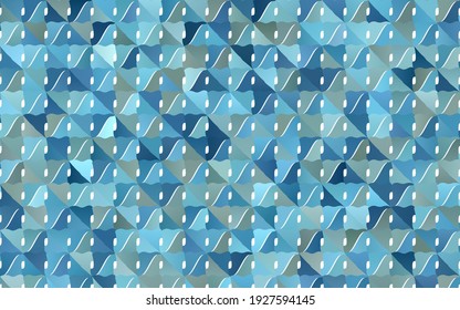 Light BLUE vector abstract cambered template. Colorful illustration in abstract cranked style with gradient. The best blurred design for your business.