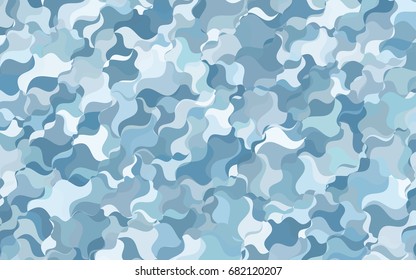 Light BLUE vector abstract cambered template. Colorful illustration in abstract cranked style with gradient. The template can be used as a background for cell phones.