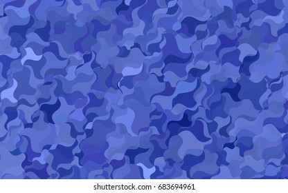 Light BLUE vector abstract cambered template. Geometric illustration in Origami style with gradient.  The elegant pattern can be used as part of a brand book.