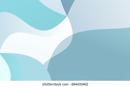 Light BLUE vector abstract cambered template. blurred geometric sample with gradient.  A new texture for your design.