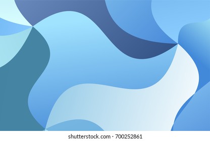 Light BLUE vector abstract cambered background. A sample with blurred shapes. The completely new template can be used for your brand book.