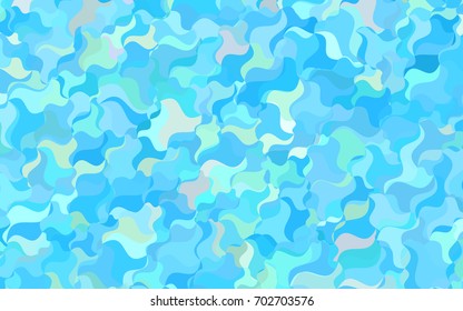 Light BLUE vector abstract cambered pattern. Geometric illustration in Origami style with gradient.  The polygonal design can be used for your web site.