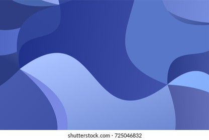 Light BLUE vector abstract cambered background. Geometric illustration in Origami style with gradient.  Brand-new design for your business.