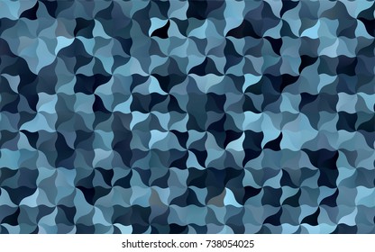 Light BLUE vector abstract cambered pattern. Colorful abstract illustration with gradient crooked lines. A new texture for your design.