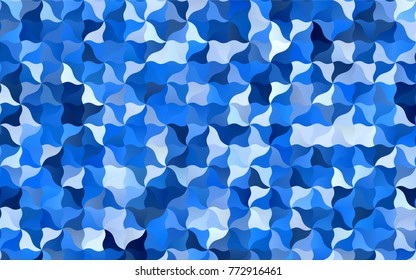 Light BLUE vector abstract cambered pattern. Shining crooked illustration in a brand-new style. The completely new template can be used for your brand book.