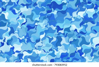 Light BLUE vector abstract cambered background. An elegant bright illustration with gradient. A completely new template for your business design.