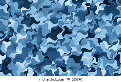 Light BLUE vector abstract cambered template. A completely new color illustration in a vague style. The pattern of blurred lines for your business design.