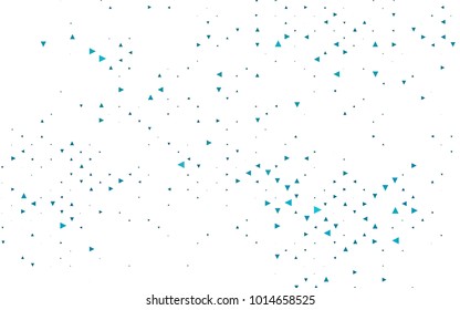 Light BLUE vector abstract colorful background, which consist of triangles. Pattern with colored triangles on white background.