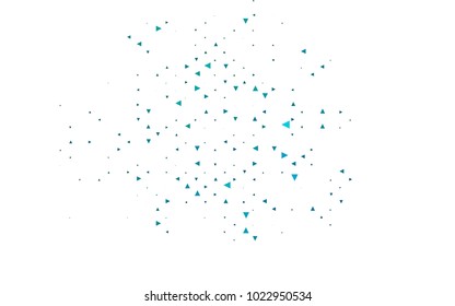 Light BLUE vector abstract colorful background, which consist of triangles. Pattern with colored triangles on white background.