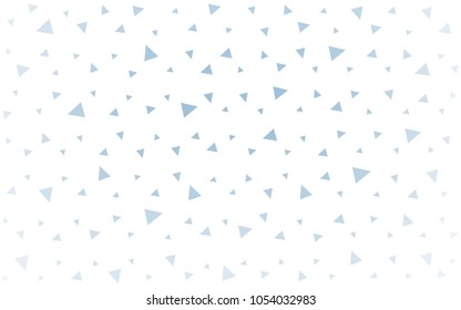 Light BLUE vector abstract colorful background, which consist of triangles. Pattern with colored triangles on white background.