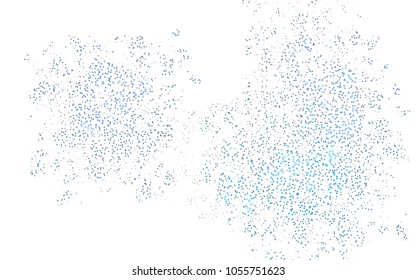 Light BLUE vector abstract colorful background, which consist of triangles. Pattern with colored triangles on white background.