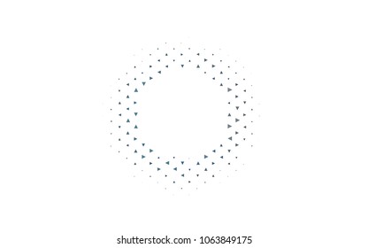 Light BLUE vector abstract colorful background, which consist of triangles. Pattern with colored triangles on white background.