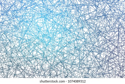 Light BLUE vector abstract colorful background, which consist of triangles. Pattern with colored triangles on white background.