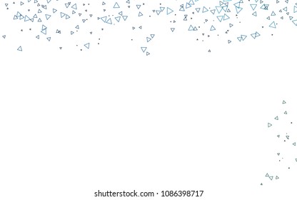 Light BLUE vector abstract colorful background, which consist of triangles. Pattern with colored triangles on white background.