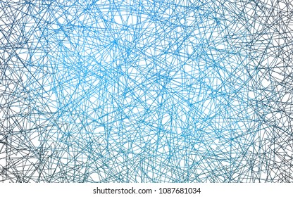 Light BLUE vector abstract colorful background, which consist of triangles. Pattern with colored triangles on white background.