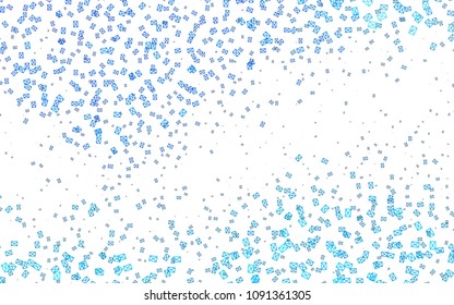 Light BLUE vector abstract colorful background, which consist of triangles. Pattern with colored triangles on white background.