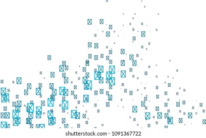 Light BLUE vector abstract colorful background, which consist of triangles. Pattern with colored triangles on white background.