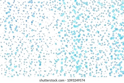 Light BLUE vector abstract colorful background, which consist of triangles. Pattern with colored triangles on white background.
