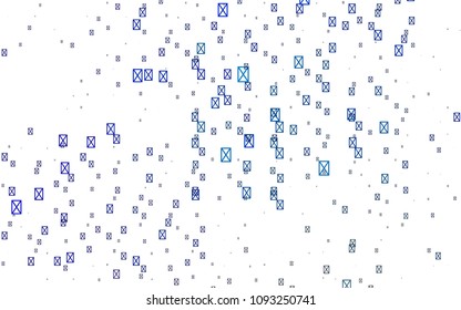 Light BLUE vector abstract colorful background, which consist of triangles. Pattern with colored triangles on white background.