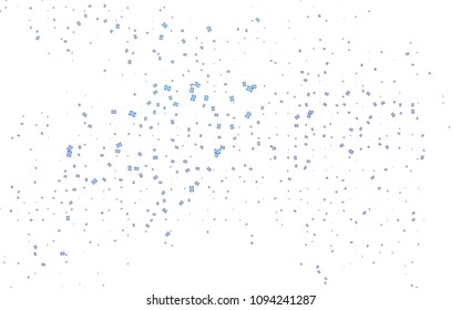 Light BLUE vector abstract colorful background, which consist of triangles. Pattern with colored triangles on white background.