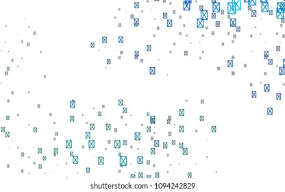 Light BLUE vector abstract colorful background, which consist of triangles. Pattern with colored triangles on white background.