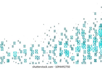 Light BLUE vector abstract colorful background, which consist of triangles. Pattern with colored triangles on white background.