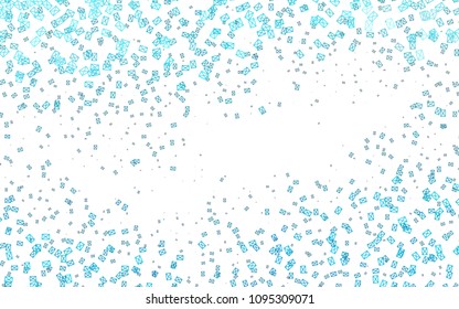 Light BLUE vector abstract colorful background, which consist of triangles. Pattern with colored triangles on white background.