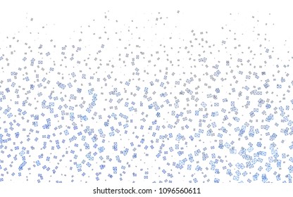 Light BLUE vector abstract colorful background, which consist of triangles. Pattern with colored triangles on white background.