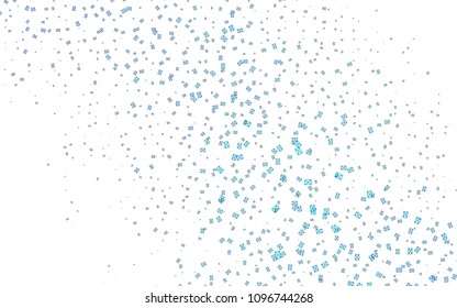 Light BLUE vector abstract colorful background, which consist of triangles. Pattern with colored triangles on white background.