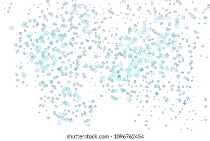 Light BLUE vector abstract colorful background, which consist of triangles. Pattern with colored triangles on white background.