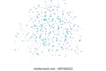 Light BLUE vector abstract colorful background, which consist of triangles. Pattern with colored triangles on white background.