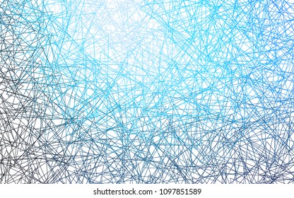 Light BLUE vector abstract colorful background, which consist of triangles. Pattern with colored triangles on white background.