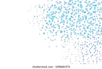 Light BLUE vector abstract colorful background, which consist of triangles. Pattern with colored triangles on white background.