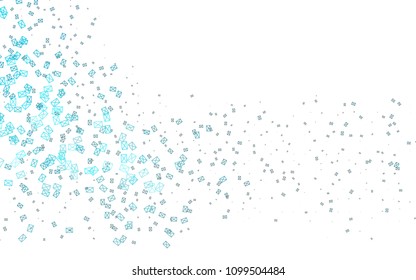 Light BLUE vector abstract colorful background, which consist of triangles. Pattern with colored triangles on white background.