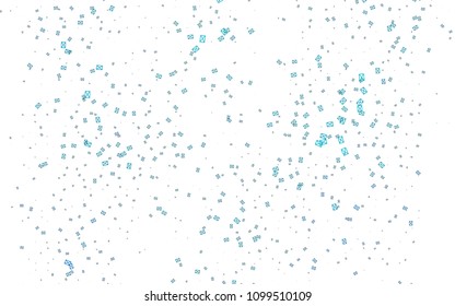 Light BLUE vector abstract colorful background, which consist of triangles. Pattern with colored triangles on white background.