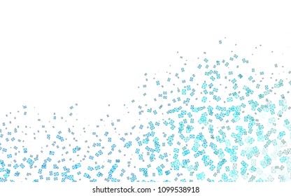 Light BLUE vector abstract colorful background, which consist of triangles. Pattern with colored triangles on white background.