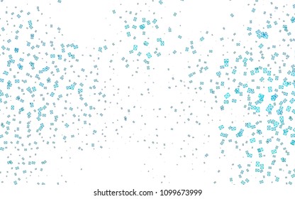 Light BLUE vector abstract colorful background, which consist of triangles. Pattern with colored triangles on white background.