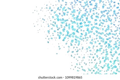 Light BLUE vector abstract colorful background, which consist of triangles. Pattern with colored triangles on white background.