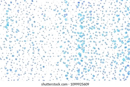 Light BLUE vector abstract colorful background, which consist of triangles. Pattern with colored triangles on white background.