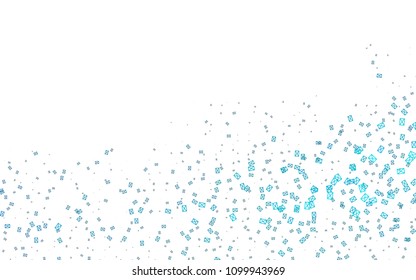 Light BLUE vector abstract colorful background, which consist of triangles. Pattern with colored triangles on white background.