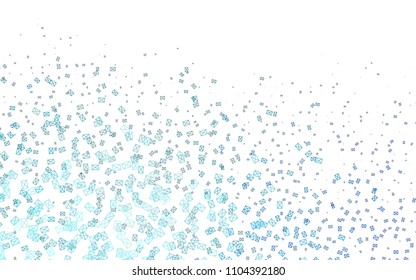 Light BLUE vector abstract colorful background, which consist of triangles. Pattern with colored triangles on white background.