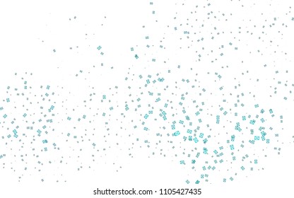 Light BLUE vector abstract colorful background, which consist of triangles. Pattern with colored triangles on white background.