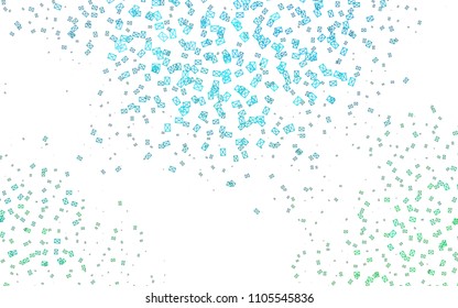 Light BLUE vector abstract colorful background, which consist of triangles. Pattern with colored triangles on white background.