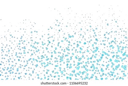 Light BLUE vector abstract colorful background, which consist of triangles. Pattern with colored triangles on white background.