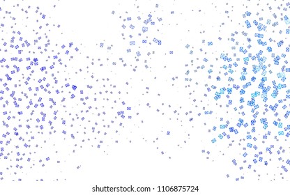 Light BLUE vector abstract colorful background, which consist of triangles. Pattern with colored triangles on white background.