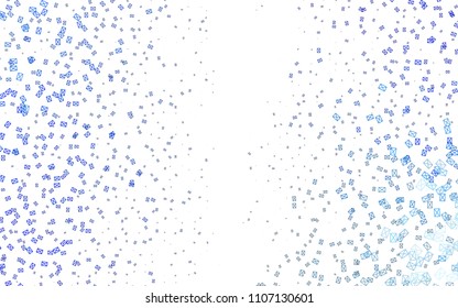Light BLUE vector abstract colorful background, which consist of triangles. Pattern with colored triangles on white background.