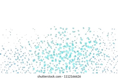 Light BLUE vector abstract colorful background, which consist of triangles. Pattern with colored triangles on white background.